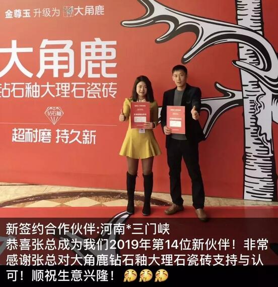 大角鹿钻石釉大理石瓷砖3